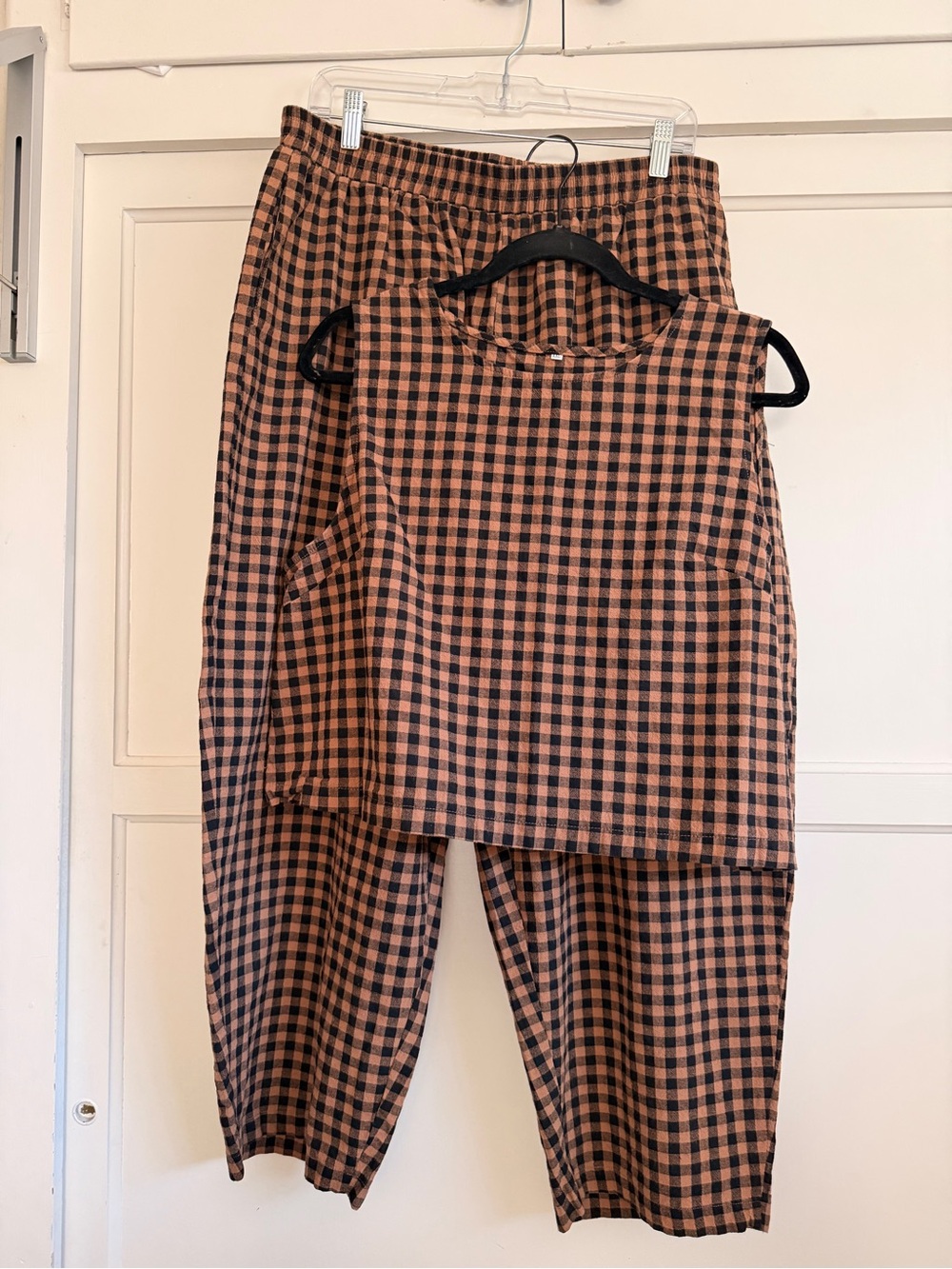 Gingham Coordinating Matching Set 2 Piece Outfit - Picture 2 of 8